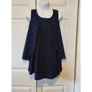 Motherhood Navy Polka-dots Shurt